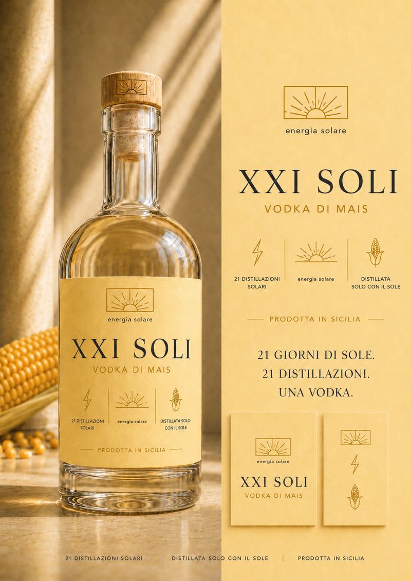 XXI SOLI MAIS — Wodka aus sizilianischem Mais